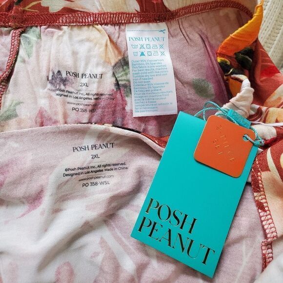 NEW! Posh Peanut: Floral Long Sleeve Relaxed Pajamas - Picture 12 of 12